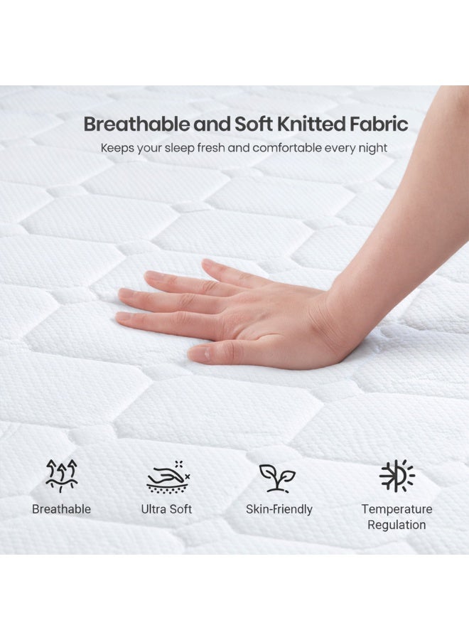 Rexal Home Prime Sleep Dual Comfort Reversible Bonnell Spring Mattress – Soft & Firm Support, High Resilience (HR) Foam, Breathable Fabric, Super King Size 200 × 200 × 23 cm - Image 4